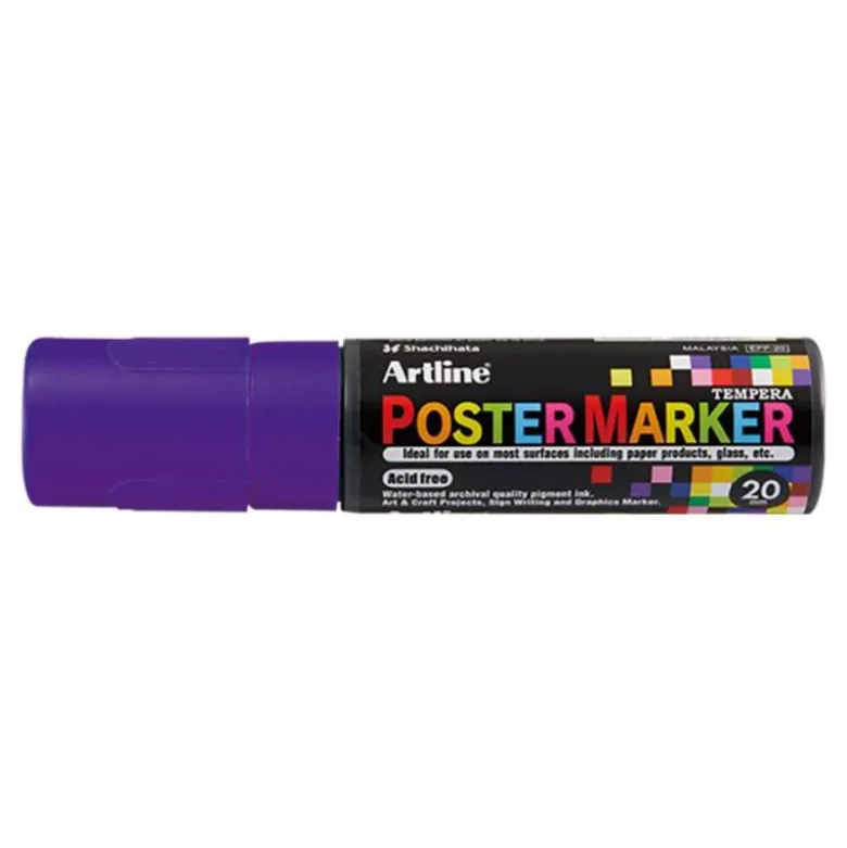ROTULADOR ARTLINE POSTER MARKER EPP-20 PUNTA RECTANGULAR 20 MM COLOR VIOLETA