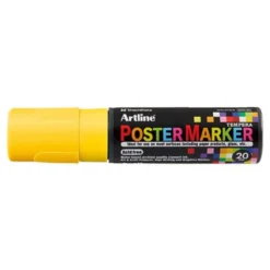 ROTULADOR ARTLINE POSTER MARKER EPP-20 PUNTA RECTANGULAR 20 MM COLOR AMARILLO