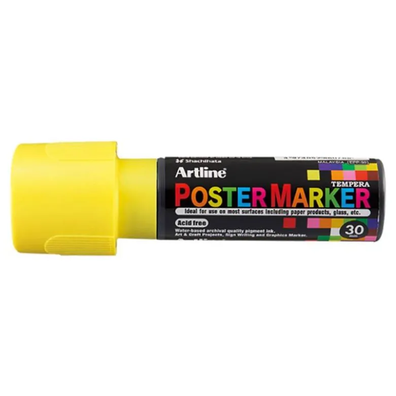 ROTULADOR ARTLINE POSTER MARKER EPP-30 PUNTA RECTANGULAR 30 MM COLOR AMARILLO FLUOR
