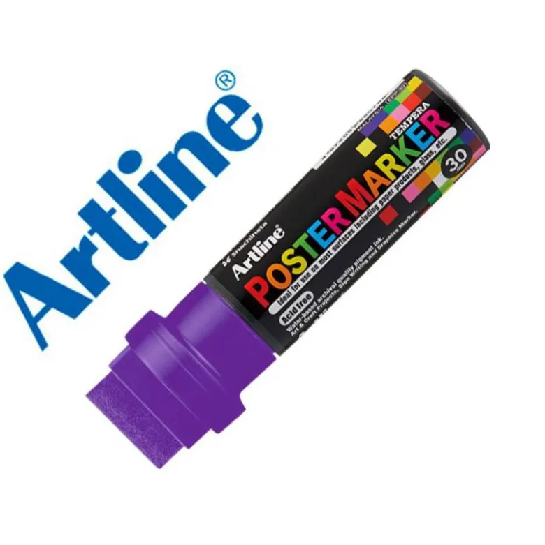 ROTULADOR ARTLINE POSTER MARKER EPP-30 PUNTA RECTANGULAR 30 MM COLOR VIOLETA