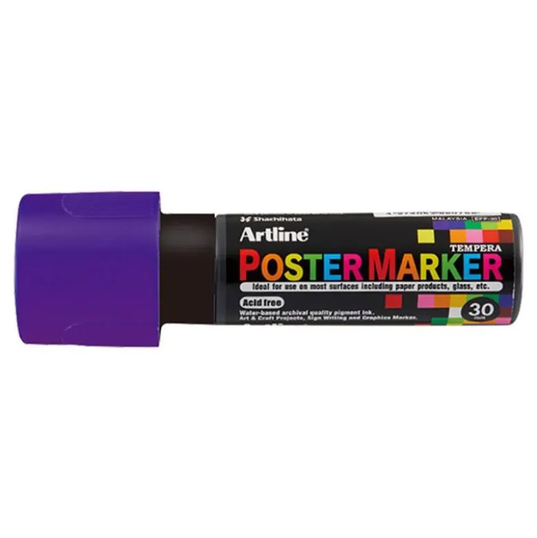 ROTULADOR ARTLINE POSTER MARKER EPP-30 PUNTA RECTANGULAR 30 MM COLOR VIOLETA