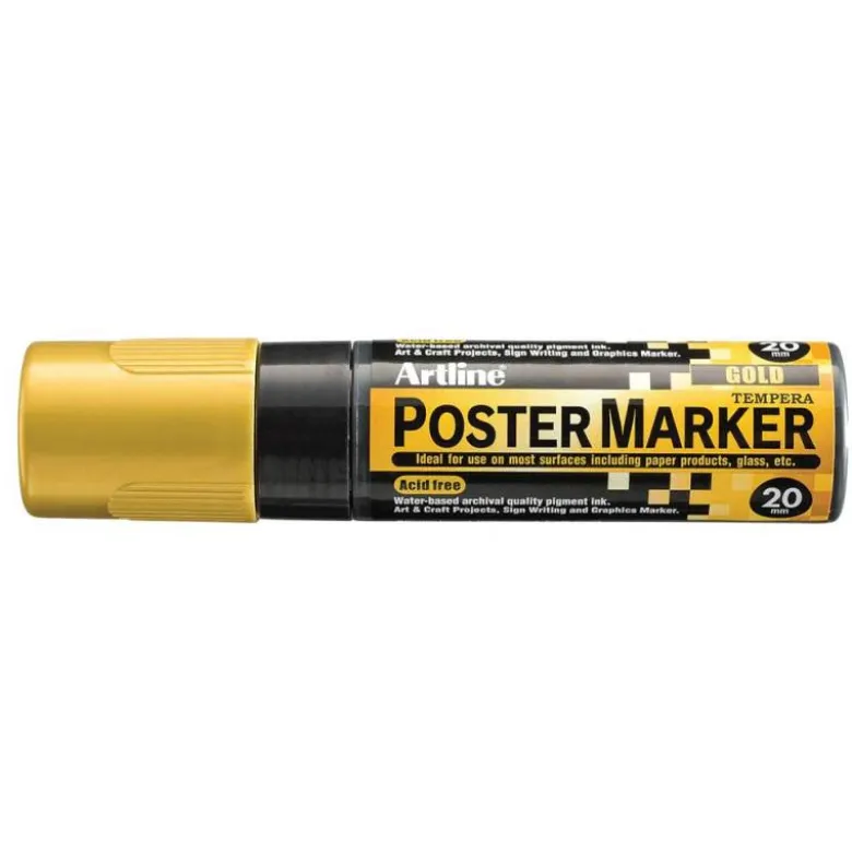 ROTULADOR ARTLINE POSTER MARKER EPP-20 PUNTA RECTANGULAR 20 MM COLOR ORO