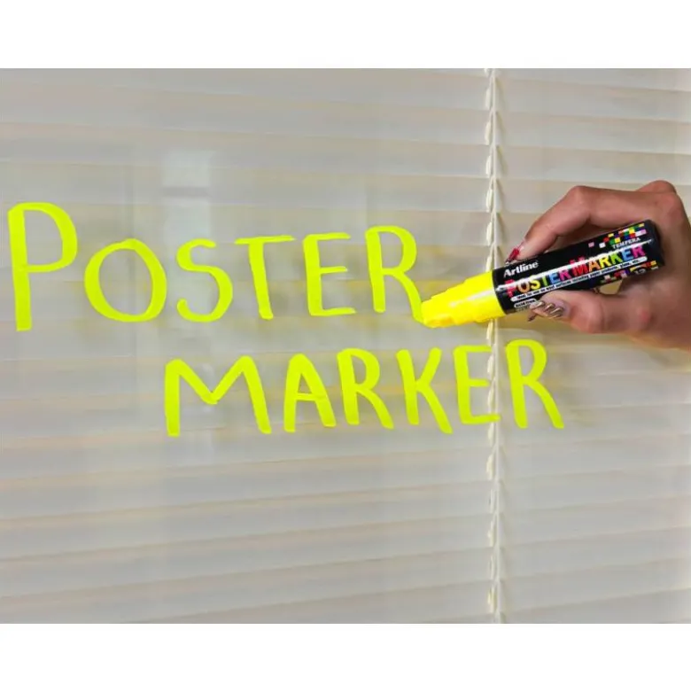 ROTULADOR ARTLINE POSTER MARKER EPP-12 PUNTA RECTANGULAR 12 MM COLOR AMARILLO FLUOR