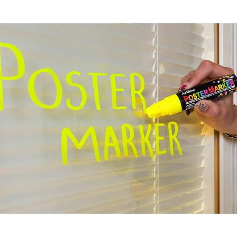 ROTULADOR ARTLINE POSTER MARKER EPP-12 PUNTA RECTANGULAR 12 MM COLOR AMARILLO FLUOR