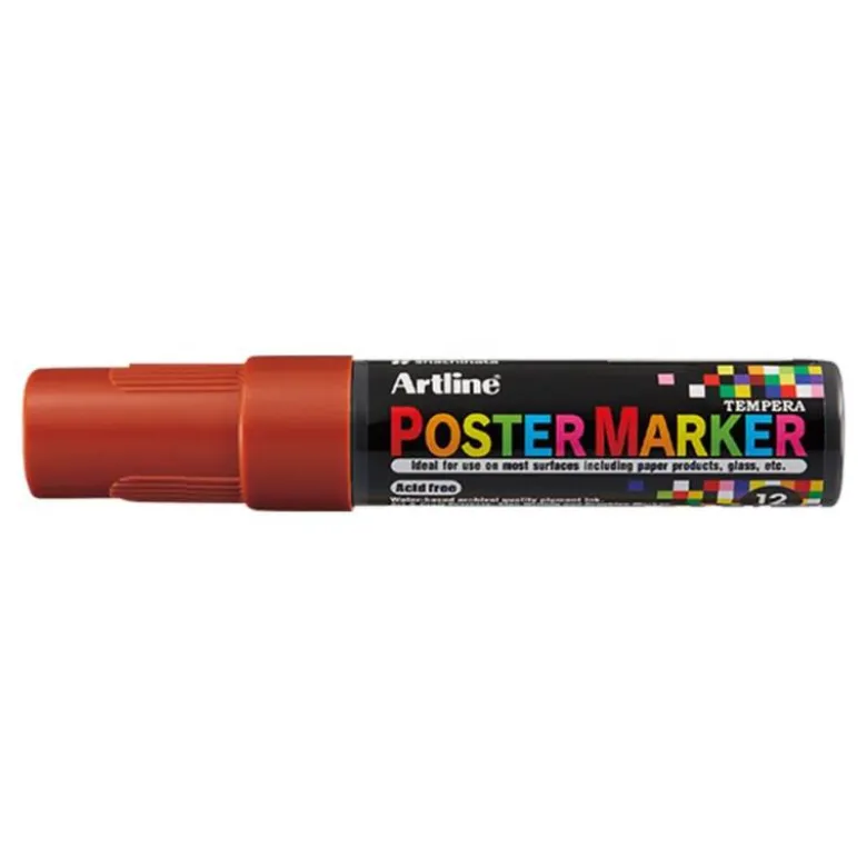 ROTULADOR ARTLINE POSTER MARKER EPP-12 PUNTA RECTANGULAR 12 MM COLOR MARRON