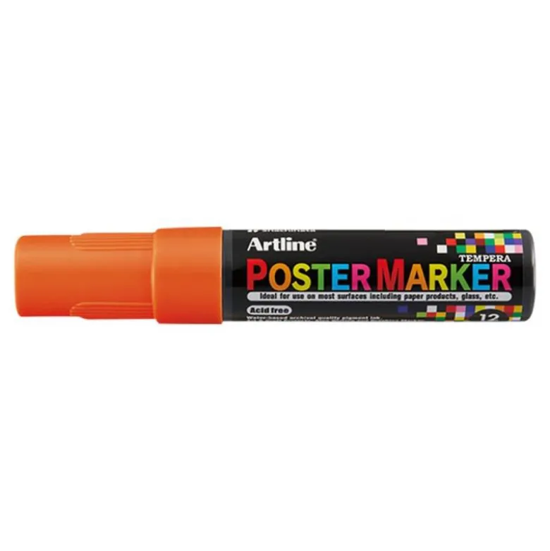 ROTULADOR ARTLINE POSTER MARKER EPP-12 PUNTA RECTANGULAR 12 MM COLOR NARANJA FLUOR