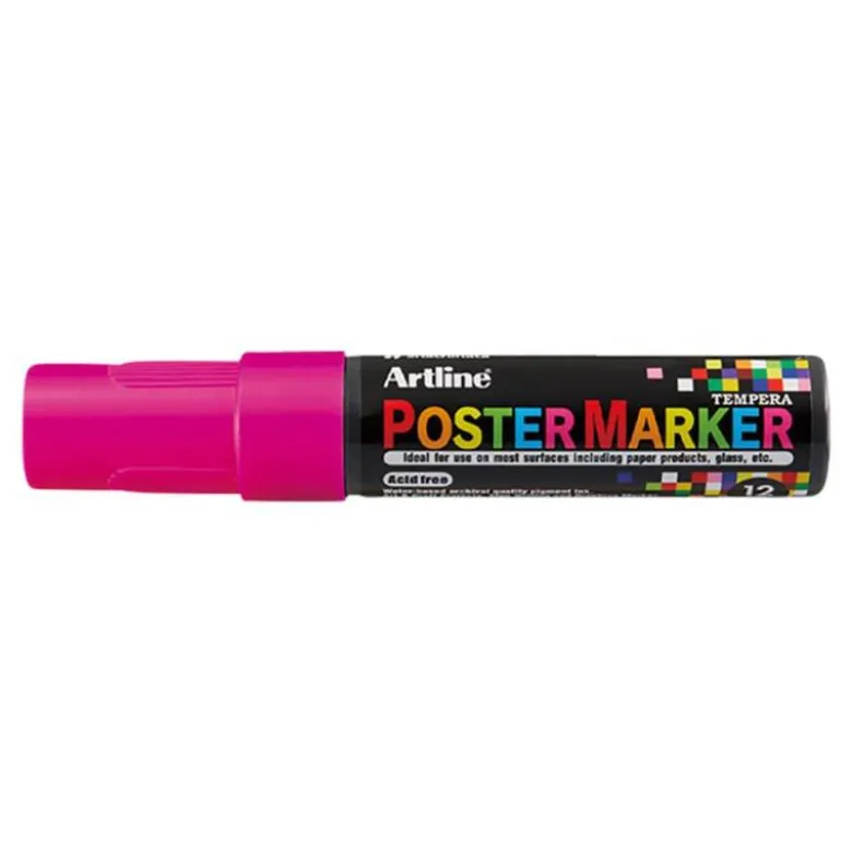 ROTULADOR ARTLINE POSTER MARKER EPP-12 PUNTA RECTANGULAR 12 MM COLOR ROSA FLUOR