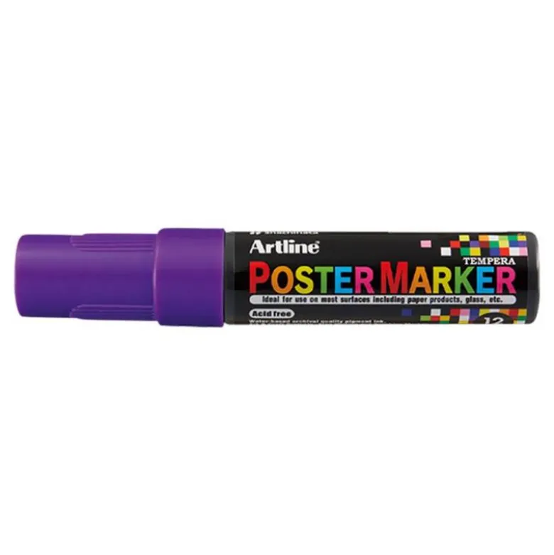 ROTULADOR ARTLINE POSTER MARKER EPP-12 PUNTA RECTANGULAR 12 MM COLOR VIOLETA