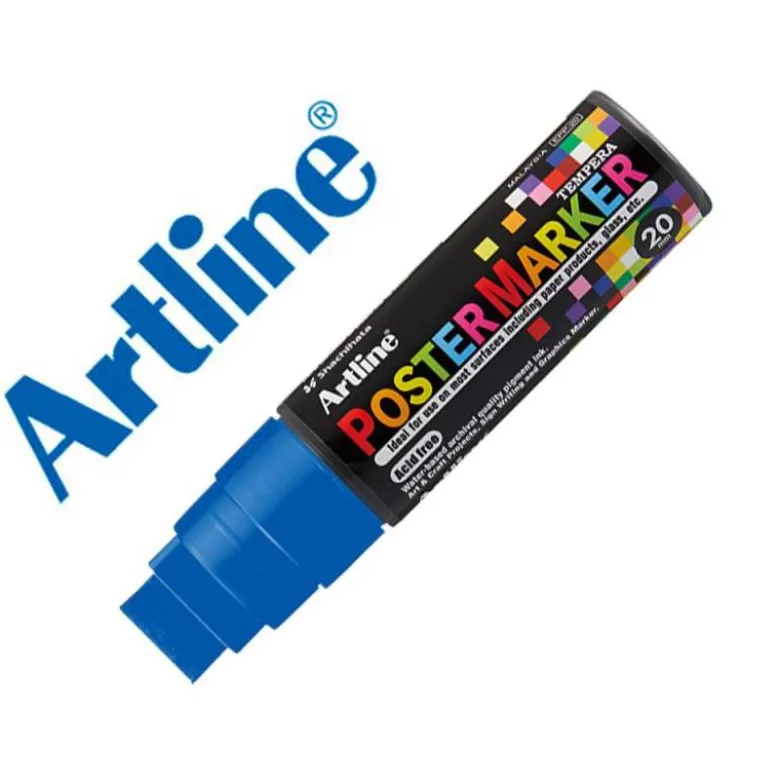 ROTULADOR ARTLINE POSTER MARKER EPP-20 PUNTA RECTANGULAR 20 MM COLOR AZUL