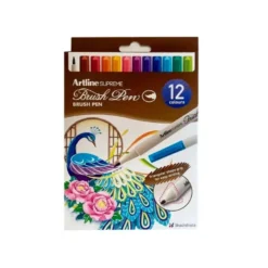 ROTULADOR ARTLINE SUPREME BRUSH EPFS PINTURA BASE DE AGUA PUNTA TIPO PINCEL TRAZO FINO BOLSA DE 12 UNIDADES