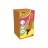 ROTULADOR BIC FLAT FLUORESCENTE NARANJA NEON CAJA DE 12 UNIDADES