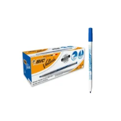Rotulador Bic Velleda fino 1 mm color azul para pizarra blanca