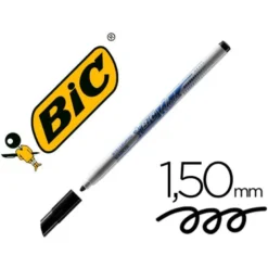Rotulador Bic Velleda fino 1 mm color negro para pizarra blanca