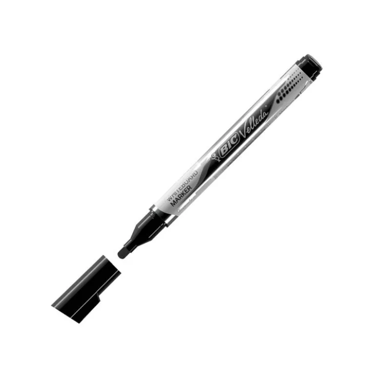 Rotulador Bic Velleda 2,2 mm color negro para pizarra blanca
