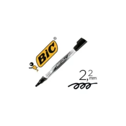 Rotulador Bic Velleda 2,2 mm color negro para pizarra blanca