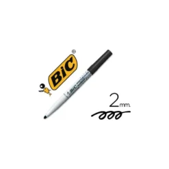 Rotulador Bic velleda para pizarra blanca color Negro 2 mm