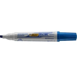 Rotulador Bic Velleda punta biselada 5,9 mm azul para pizarra blanca