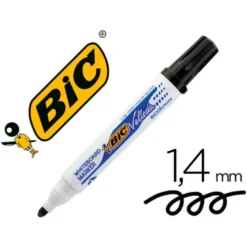Rotulador Bic velleda punta redonda 1,3 mm negro para pizarra blanca