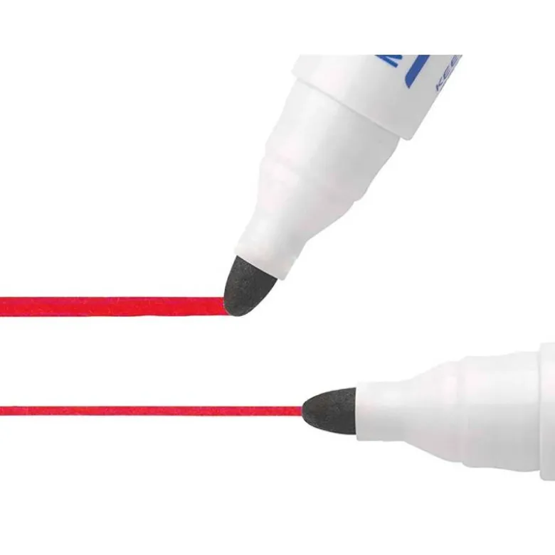 Rotulador Bic velleda punta redonda 1,3 mm rojo para pizarra blanca