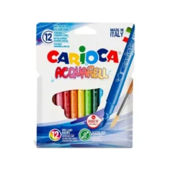 ROTULADOR CARIOCA AQUARELLE PUNTA DE PINCEL CAJA DE 12 COLORES SURTIDOS