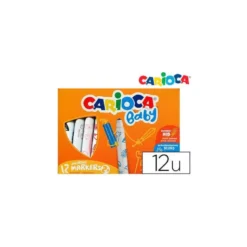 Rotulador Carioca Baby Punta Gruesa Lavables de Colores Surtidos Caja de 12 unidades