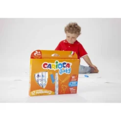 Rotulador Carioca Baby Punta Gruesa Lavables de Colores Surtidos Caja de 6 unidades