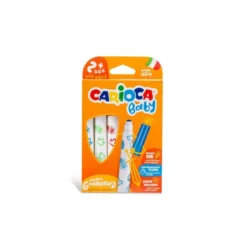 Rotulador Carioca Baby Punta Gruesa Lavables de Colores Surtidos Caja de 6 unidades