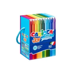 ROTULADOR CARIOCA JOY CAJA PREMIUM CON ASA 60 UNIDADES COLORES SURTIDOS