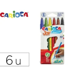 Rotulador Carioca Joy finos lavables caja 6 rotuladores