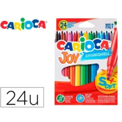 Rotulador Carioca Joy 24 ¡finos lavables caja 24 rotuladores!