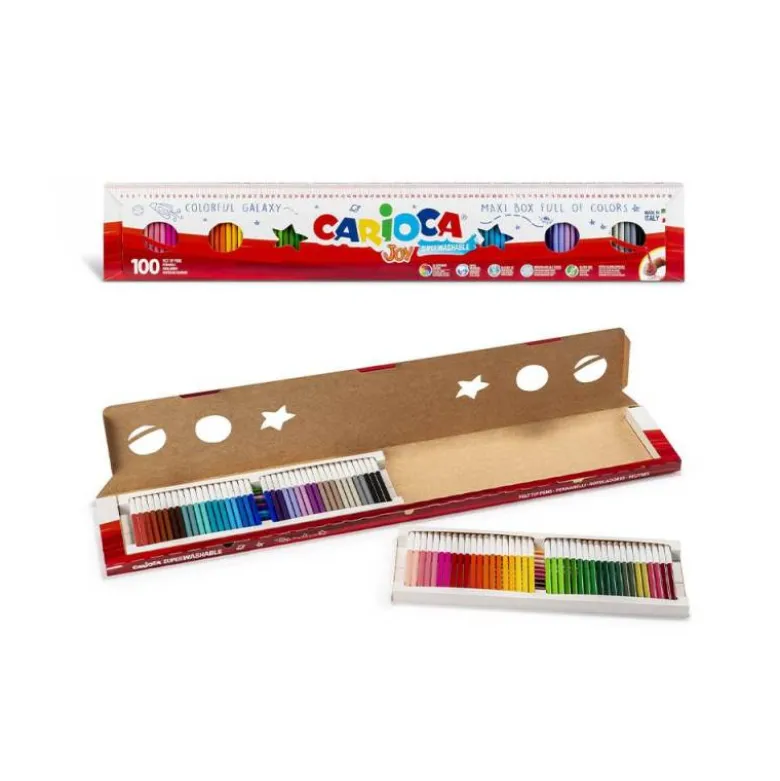 ROTULADOR CARIOCA JOY METRO CAJA DE 96 UNIDADES COLORES SURTIDOS