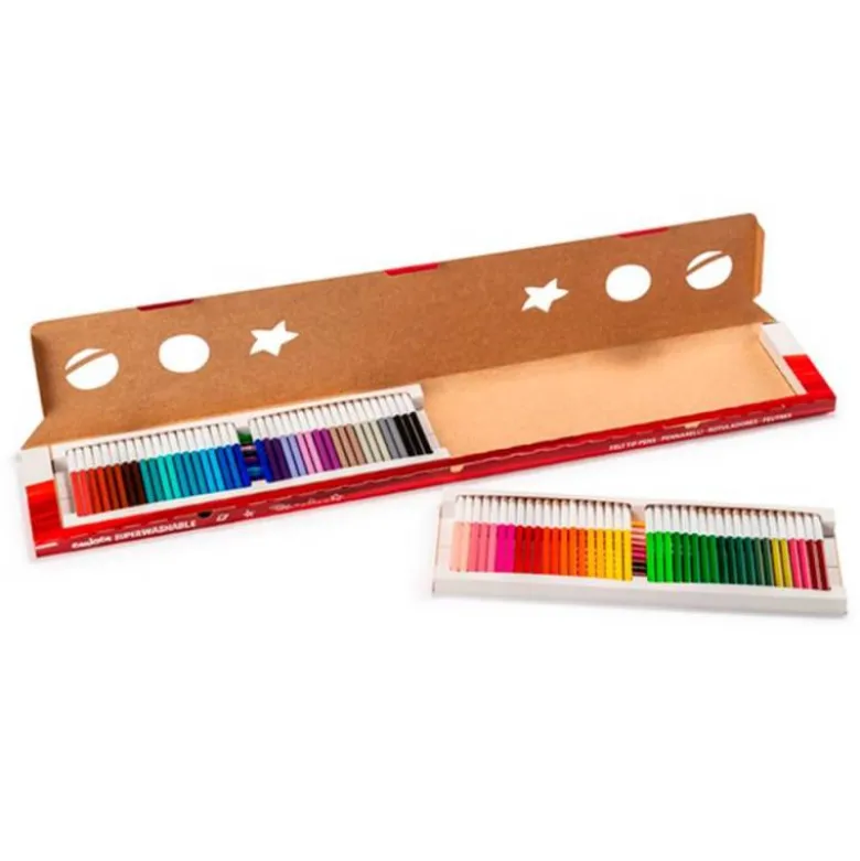 ROTULADOR CARIOCA JOY METRO CAJA DE 96 UNIDADES COLORES SURTIDOS