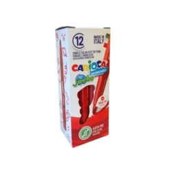 ROTULADOR CARIOCA JUMBO ROJO PUNTA GRUESA CAJA DE 12 UNIDADES