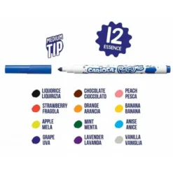 ROTULADOR CARIOCA PERFUME XPLOSION CAJA DE 12 UNIDADES COLORES SURTIDOS