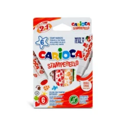 ROTULADOR CARIOCA STAMPERELLO CAJA 6 UNIDADES COLORES SURTIDOS