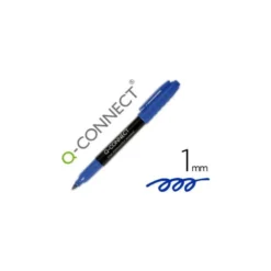 Rotulador CD/DVD Q-Connect para cd/dvd permanente punta redonda 1,0 mm azul