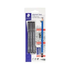 Rotulador color Negro Staedtler 308 Calibrado micrometrico Blister