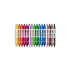 Rotulador Duo Alpino punta doble media y gruesa lavable caja 20 rotuladores