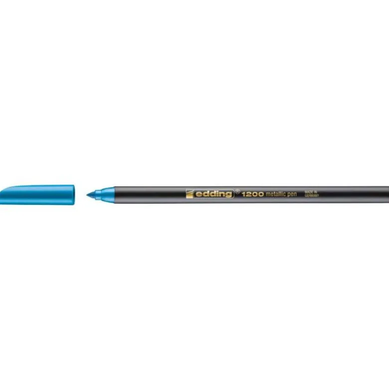 Rotulador Edding 1200 azul metalizado nº73