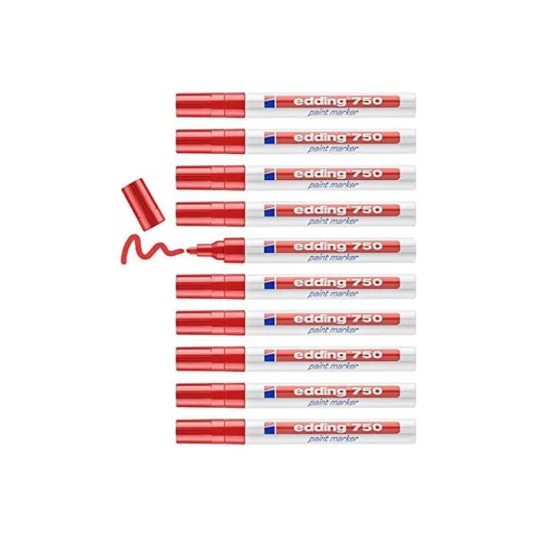 Rotulador Edding 750 color rojo