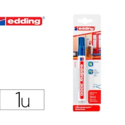 ROTULADOR EDDING MARCADOR PERMANENTE 3000 AZUL N.3 PUNTA REDONDA 1,5-3 MM BLISTER DE 1 UNIDAD