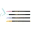 ROTULADOR EDDING PUNTA FIBRA 1200 PUNTA REDONDA 0,5 MM GLITTER PASTEL CAJA DE 4 UNIDADES COLORES SURTIDOS