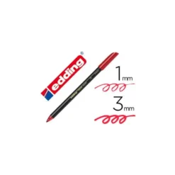 Rotulador Edding 1200 rojo metalizado nº 72