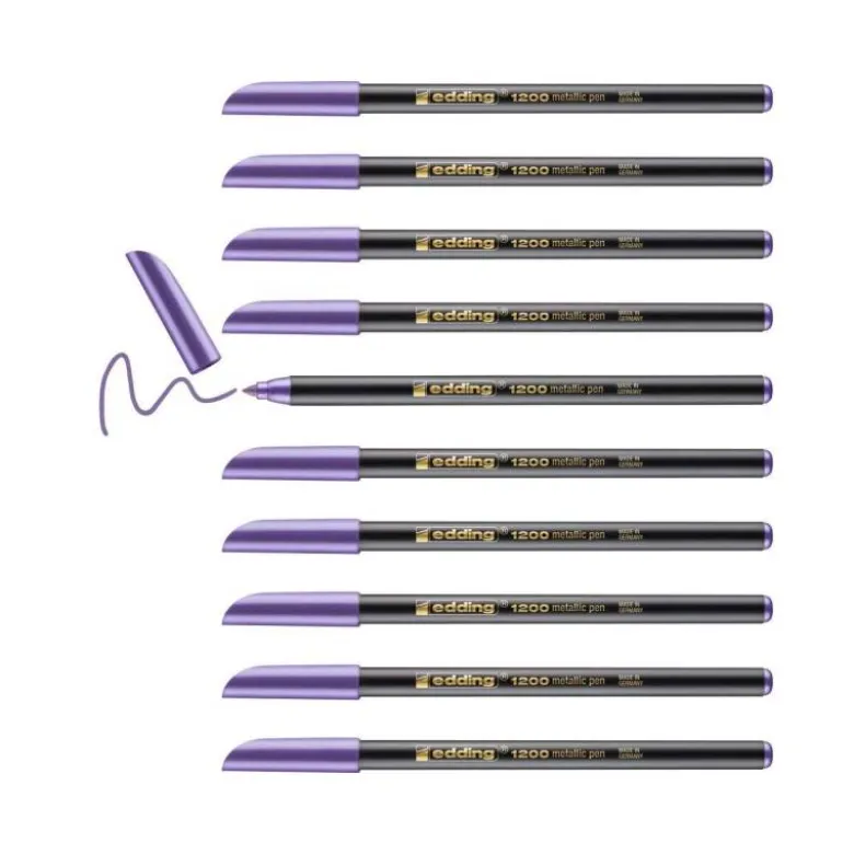 Rotulador Edding 1200 violeta metalizado