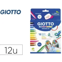 Rotuladores Decor textil Giotto Punta Gruesa Caja de 12 unidades