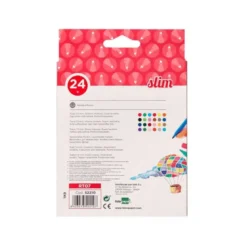 Rotuladores Liderpapel fino lavable caja de 24 colores