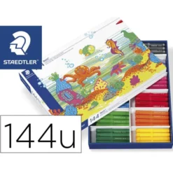 Rotuladores Staedtler Jumbo Punta Gruesa 3 mm de Colores Surtidos Caja de 144 unidades