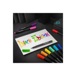 ROTULADOR FABER CASTELL EDICION BLACK PUNTA DE PINCEL CAJA DE 10 UNIDADES COLORES SURTIDOS