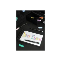 ROTULADOR FABER CASTELL EDICION BLACK PUNTA DE PINCEL PASTEL CAJA DE 6 UNIDADES COLORES SURTIDOS