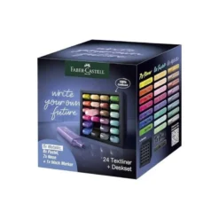 ROTULADOR FABER FLUORESCENTE TEXTLINER 46 SET ESCRITORIO DE 24 UNIDADES COLORES SURTIDOS